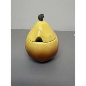Carlton Ware Pear Condiment Or Jam Pot 1955‎ Vintage #16